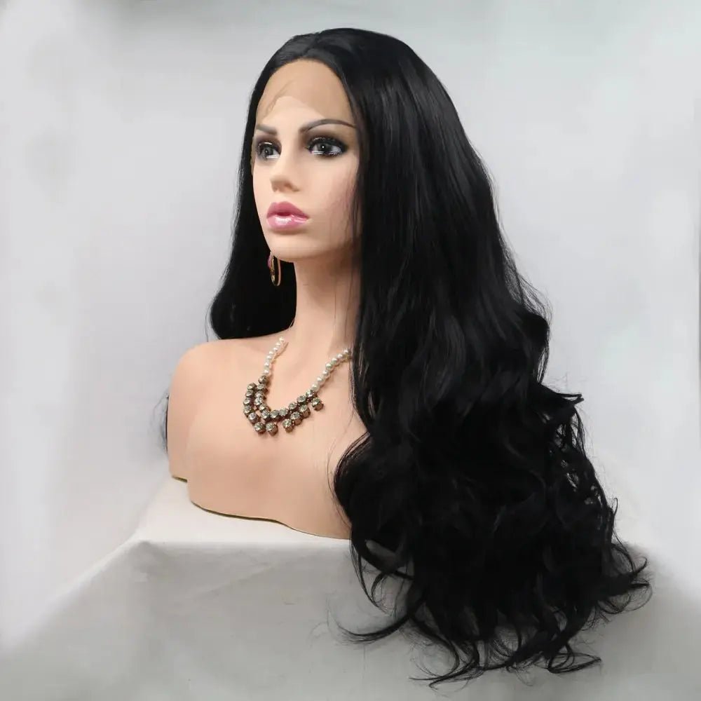 13*3" Lace Front Wigs Synthetic Long Wavy 24" 130% Density - we buy