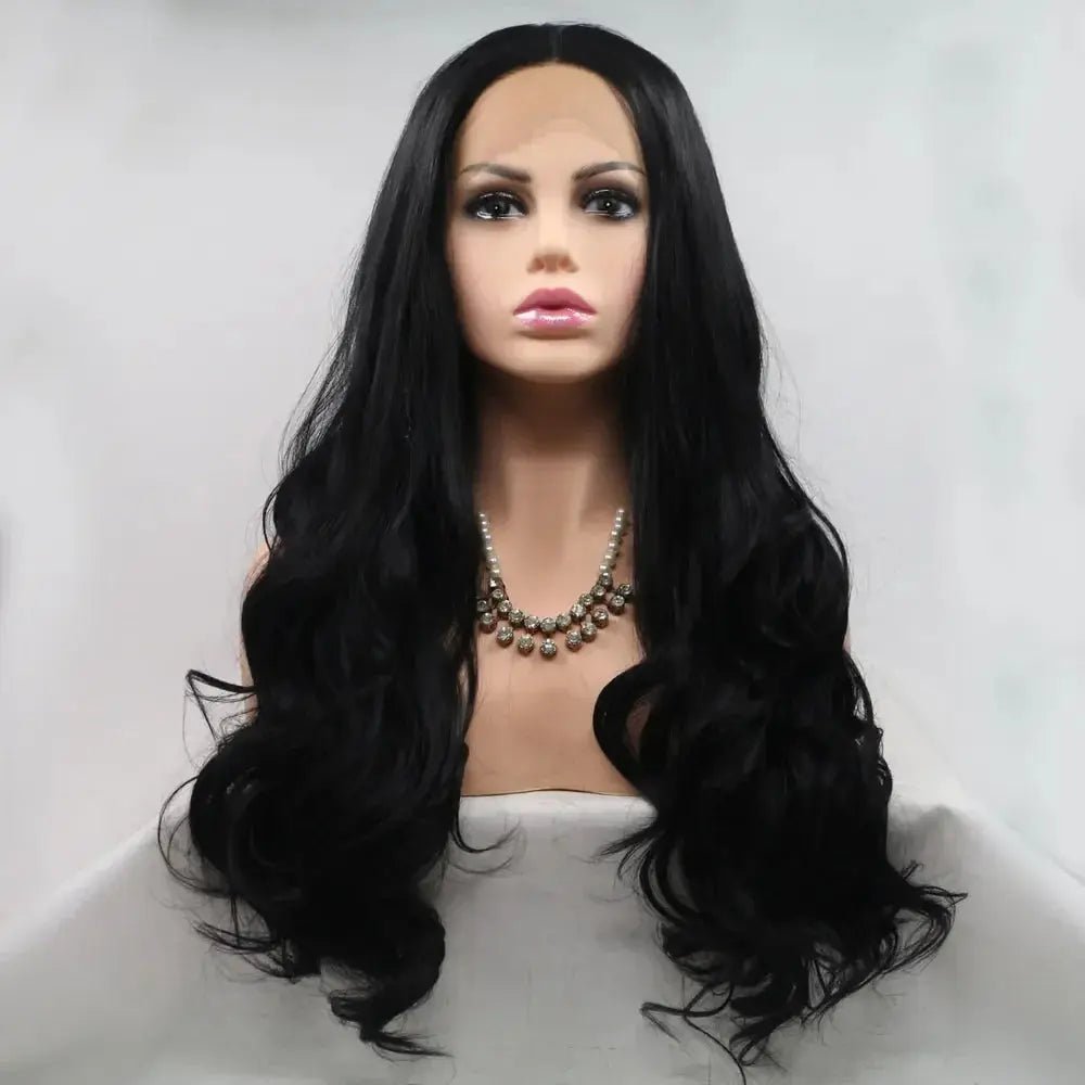 13*3" Lace Front Wigs Synthetic Long Wavy 24" 130% Density - we buy