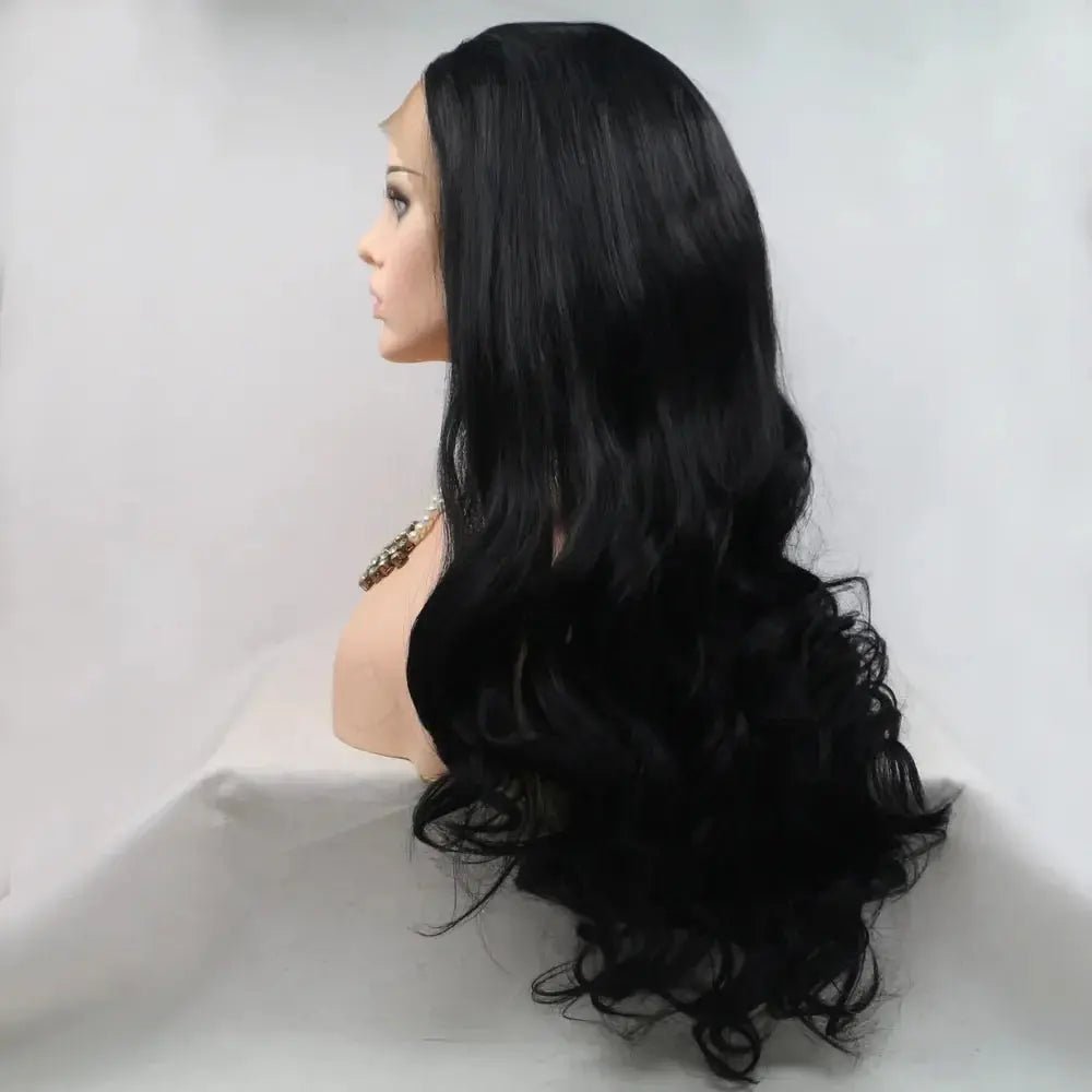 13*3" Lace Front Wigs Synthetic Long Wavy 24" 130% Density - we buy