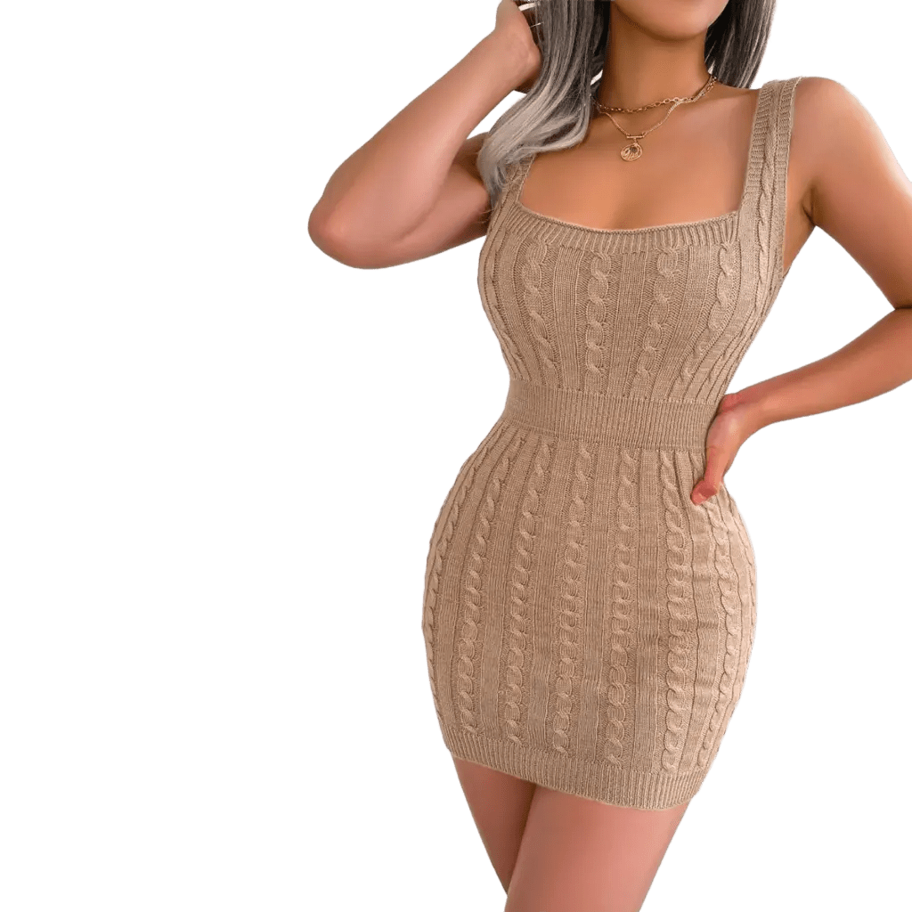 Cable - Knit Sleeveless Mini Dress - we buy