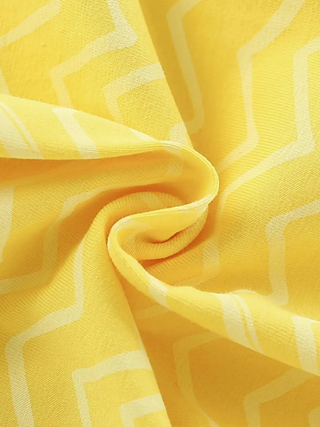 Children's Cute Cartoon Flower Applique Wave Striped Dress - we buy