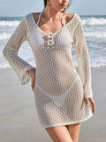 Crochet Backless Beach Cover - Up Dress - we buy