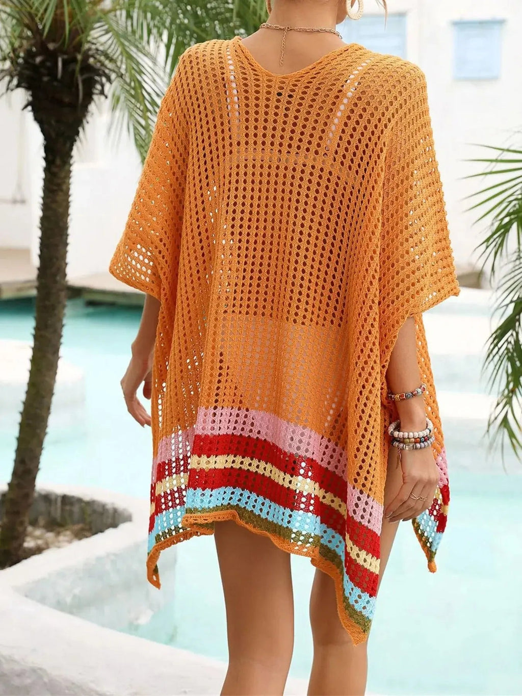 Crochet V - Neck Cover - Up Dress - we buy