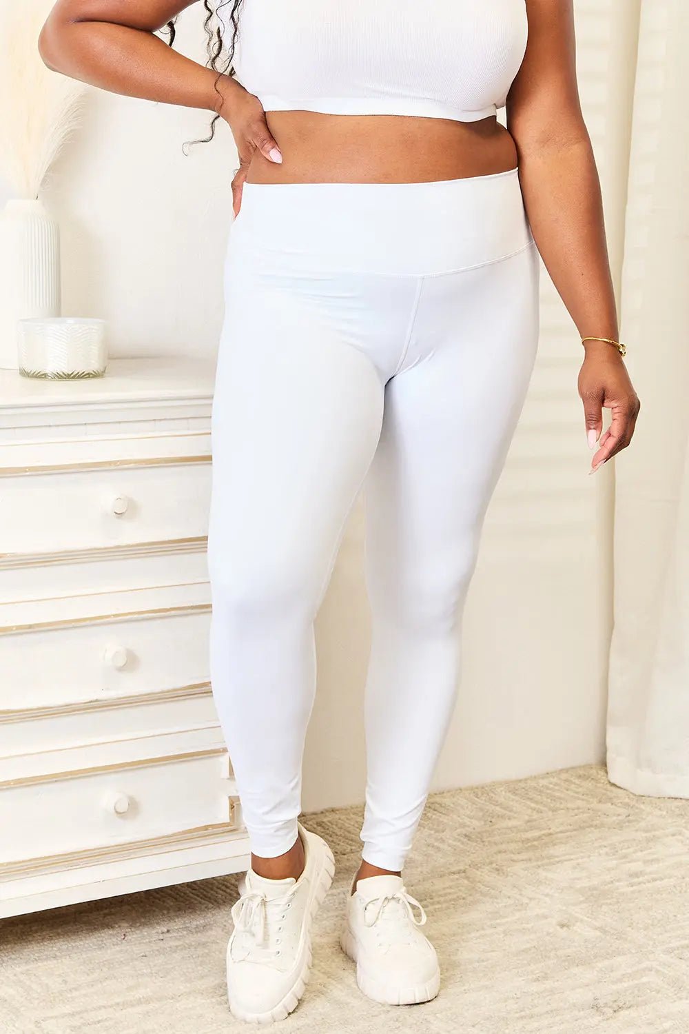 Double Take Wide Waistband Sports Leggings - we buy