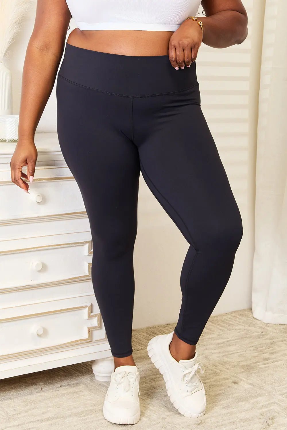 Double Take Wide Waistband Sports Leggings - we buy
