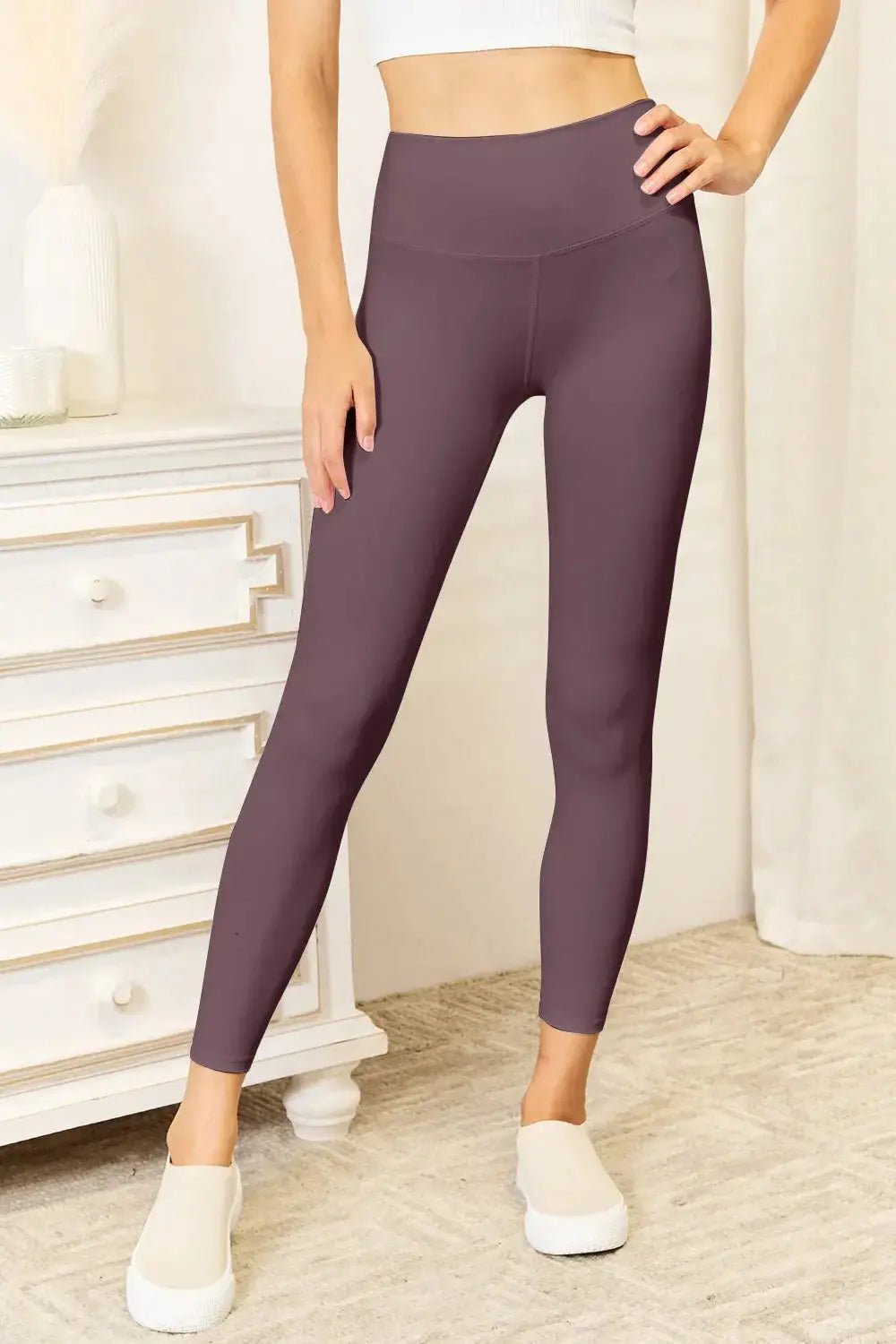 Double Take Wide Waistband Sports Leggings - we buy