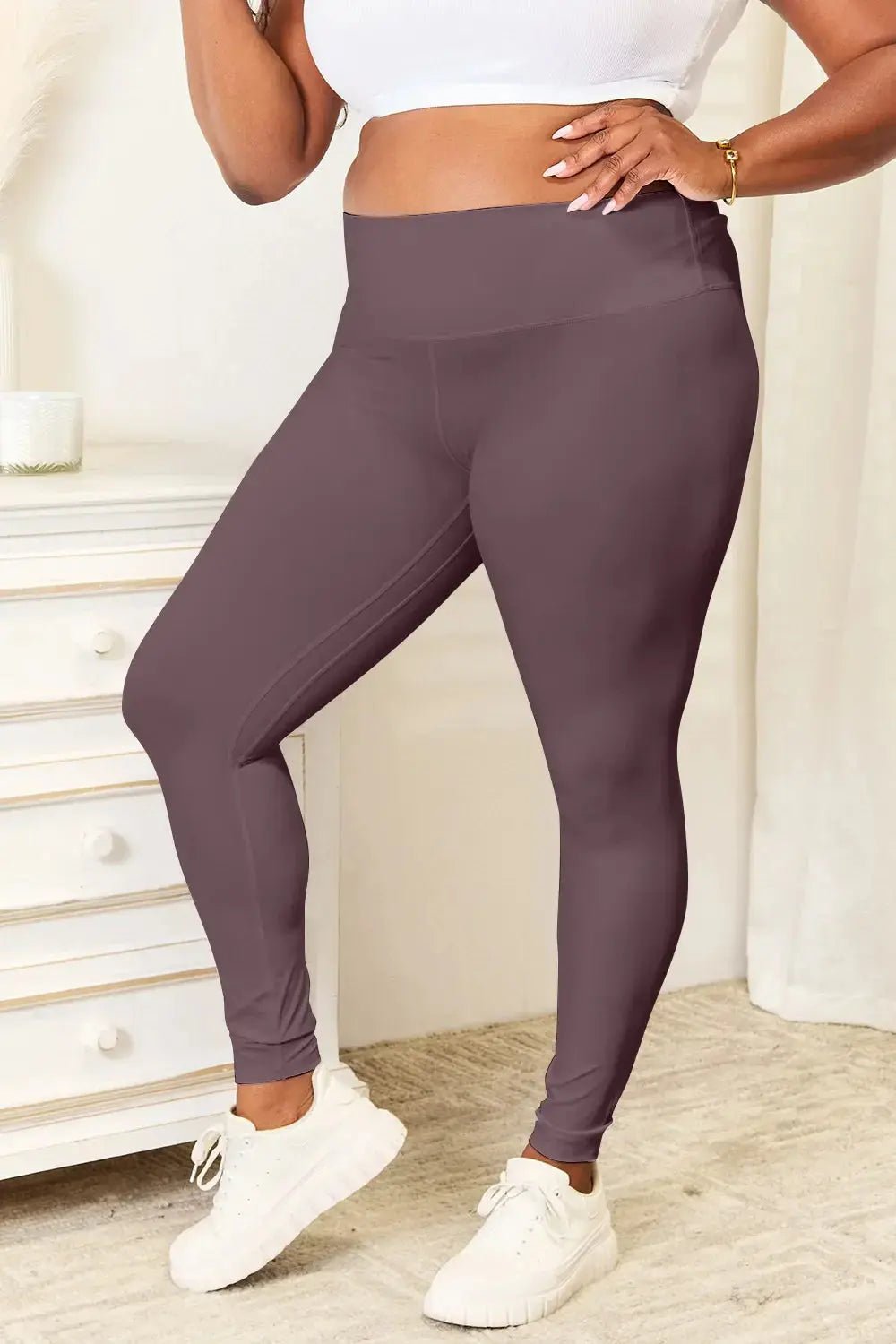 Double Take Wide Waistband Sports Leggings - we buy