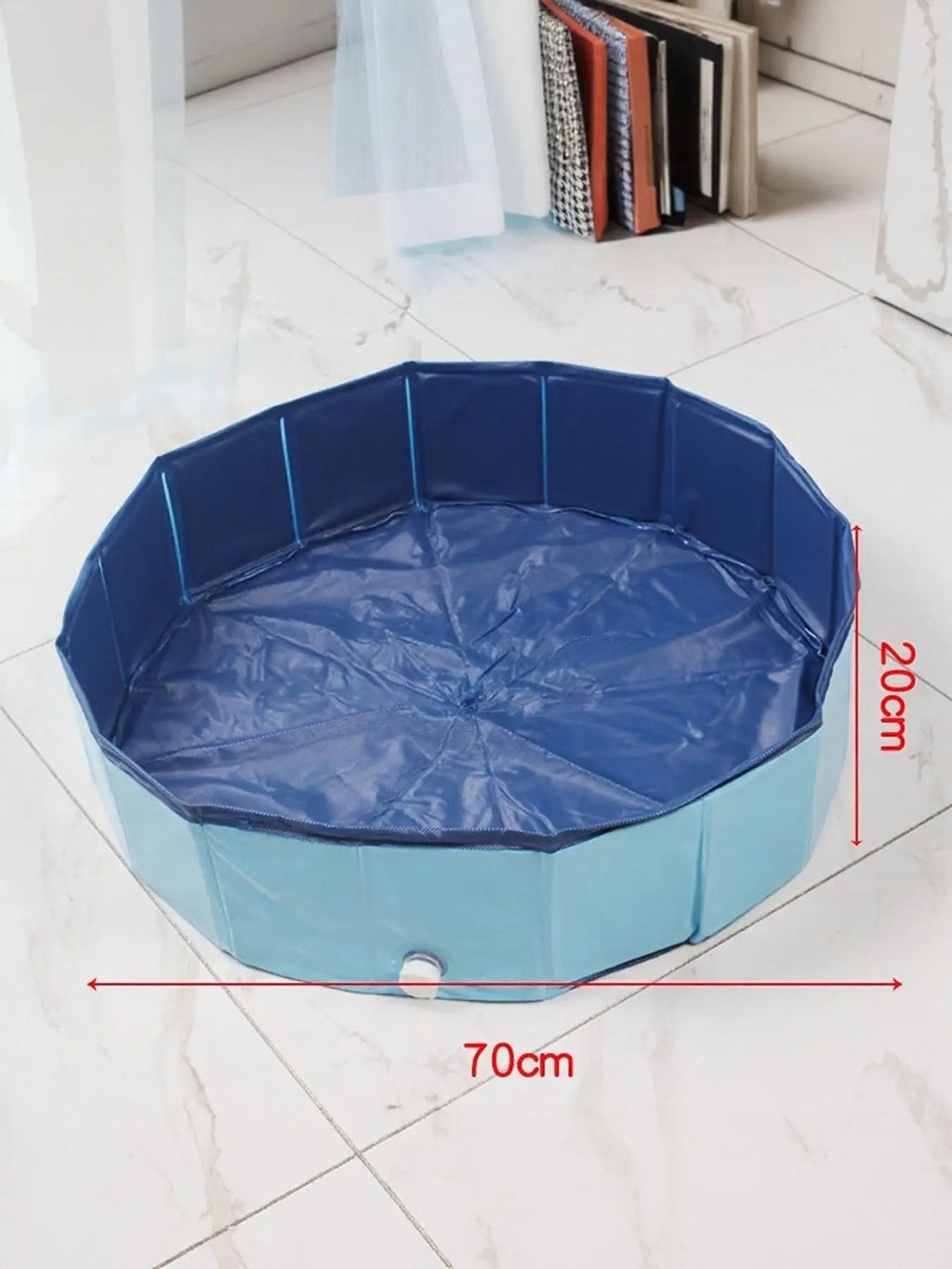 Foldable Pet Bath Pool with Side Drain - we buy