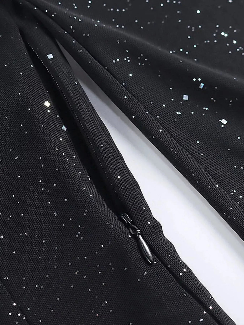 Glitter Mini Dress with Sleeves - we buy