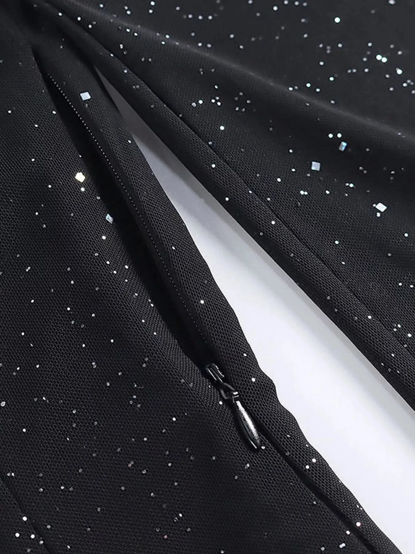 Glitter Mini Dress with Sleeves - we buy