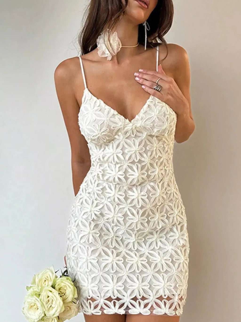 Lace Bodycon Mini Dress - we buy