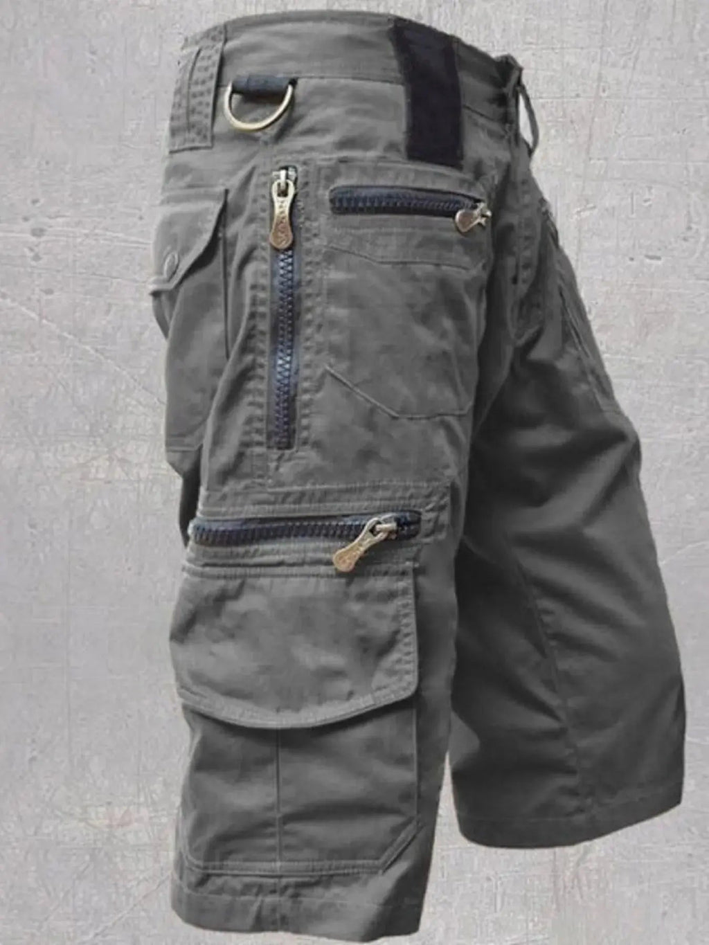 Men's Full Size Multi - Pocket Zipper Cargo Shorts Plus Size - we buy