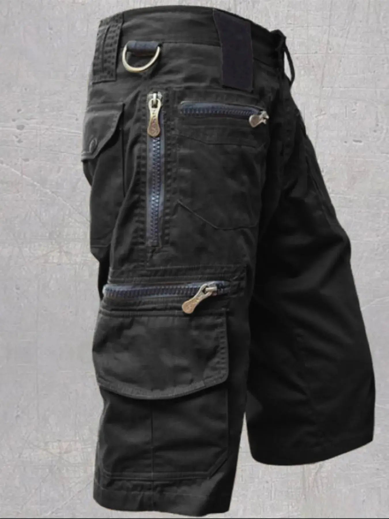 Men's Full Size Multi - Pocket Zipper Cargo Shorts Plus Size - we buy