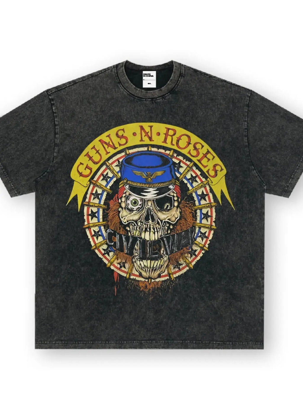 Men's Graphic Round Neck Oversized T-Shirt - we buy