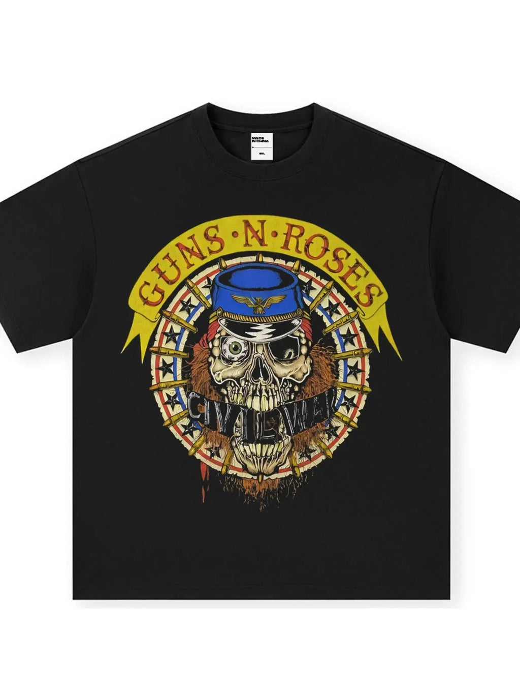 Men's Graphic Round Neck Oversized T-Shirt - we buy