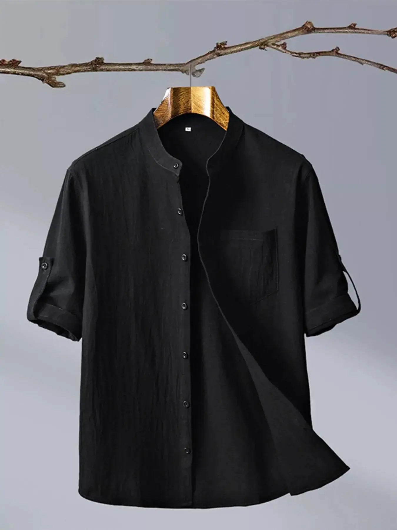 Men's Plus Size Button Up Short Sleeve Shirt - we buy