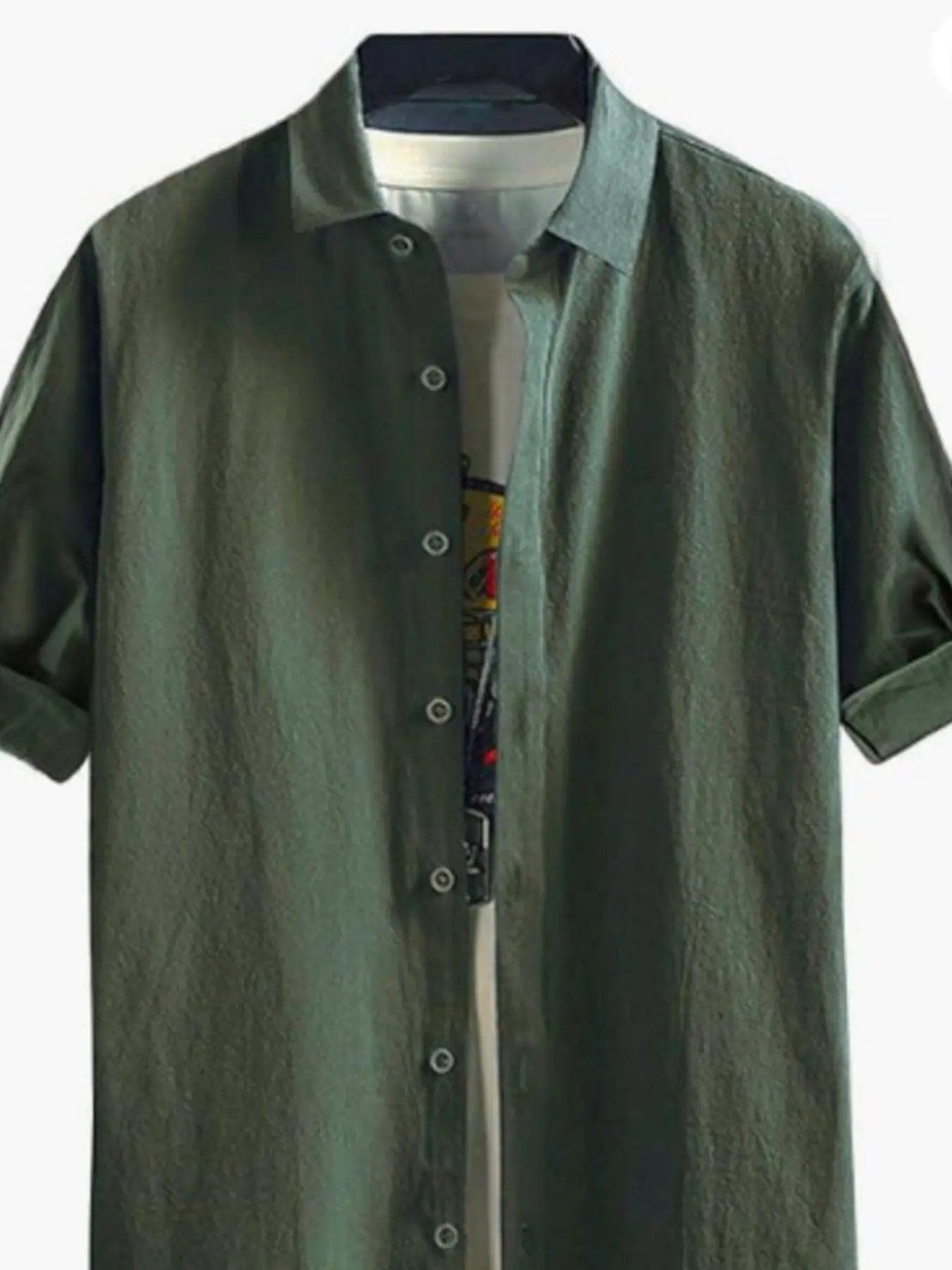 Men's Plus Size Casual Button - Down Shirt - we buy