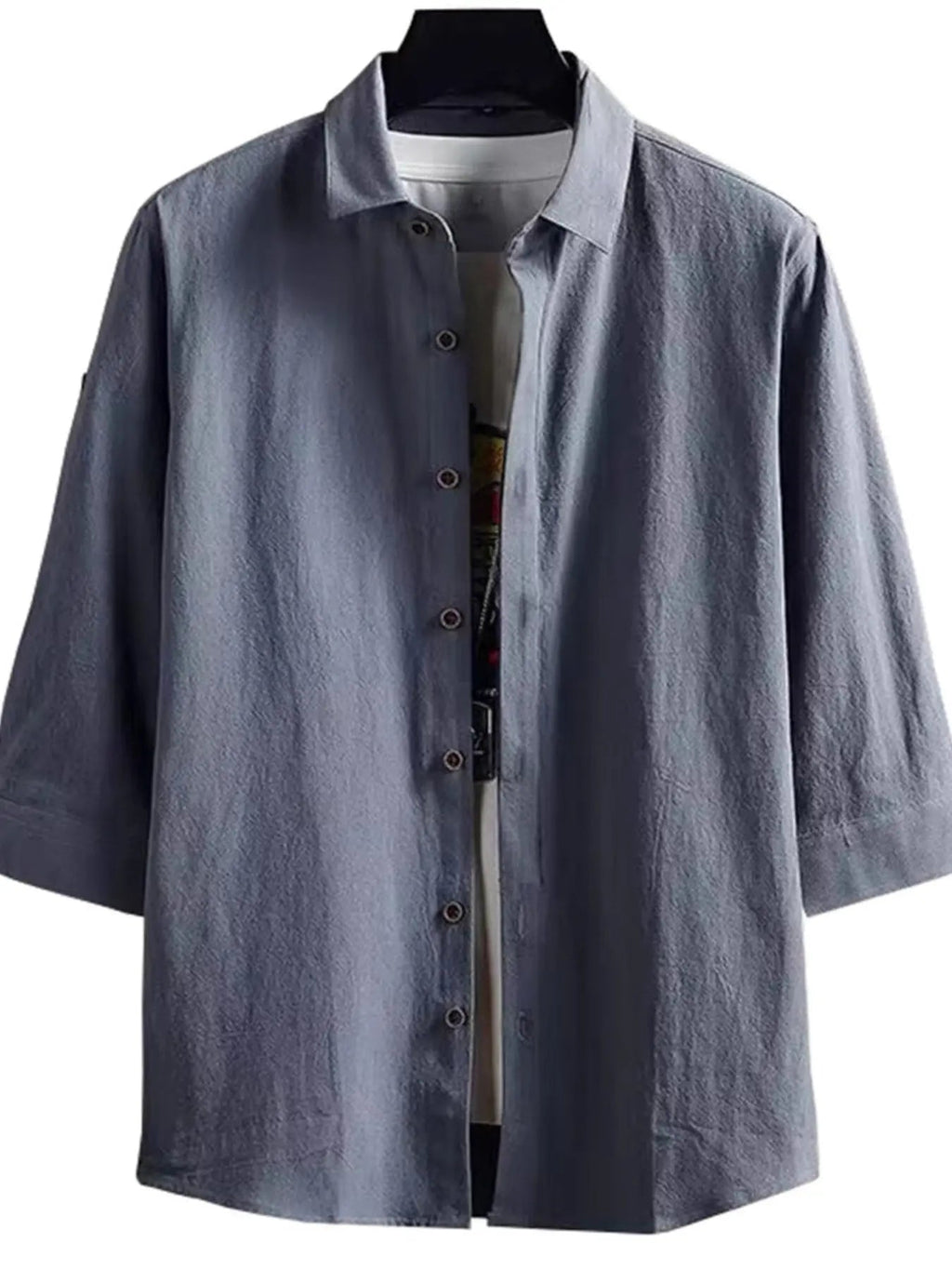 Men's Plus Size Casual Button - Down Shirt - we buy