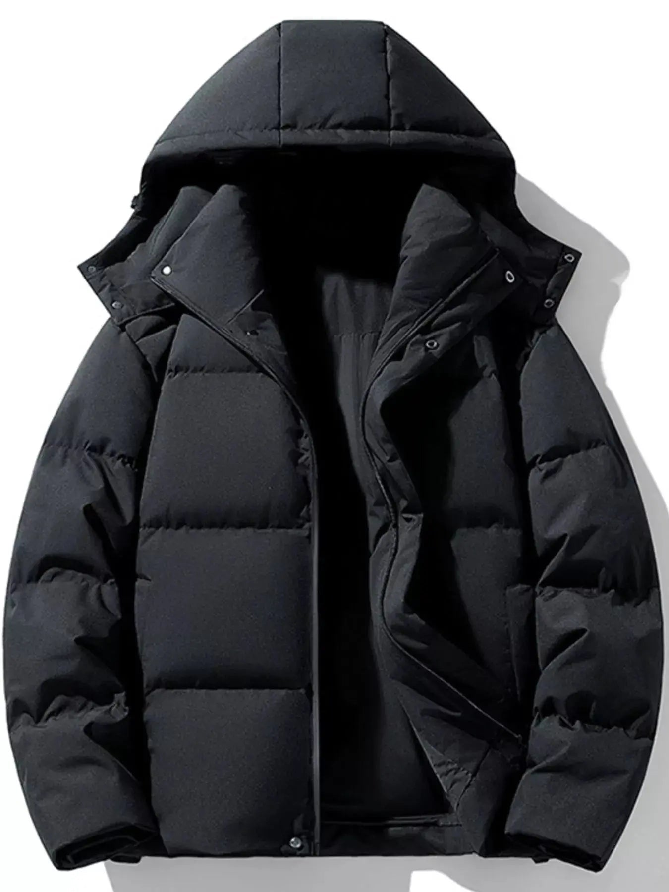 Men's Plus Size Hooded Padded Winter Coat - we buy