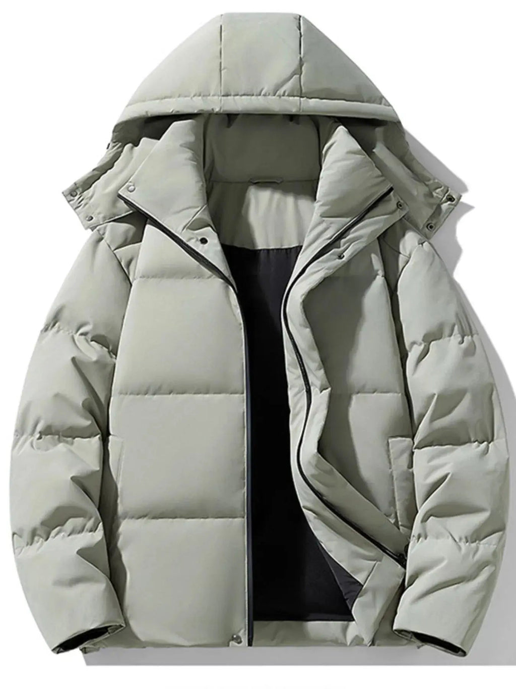 Men's Plus Size Hooded Padded Winter Coat - we buy