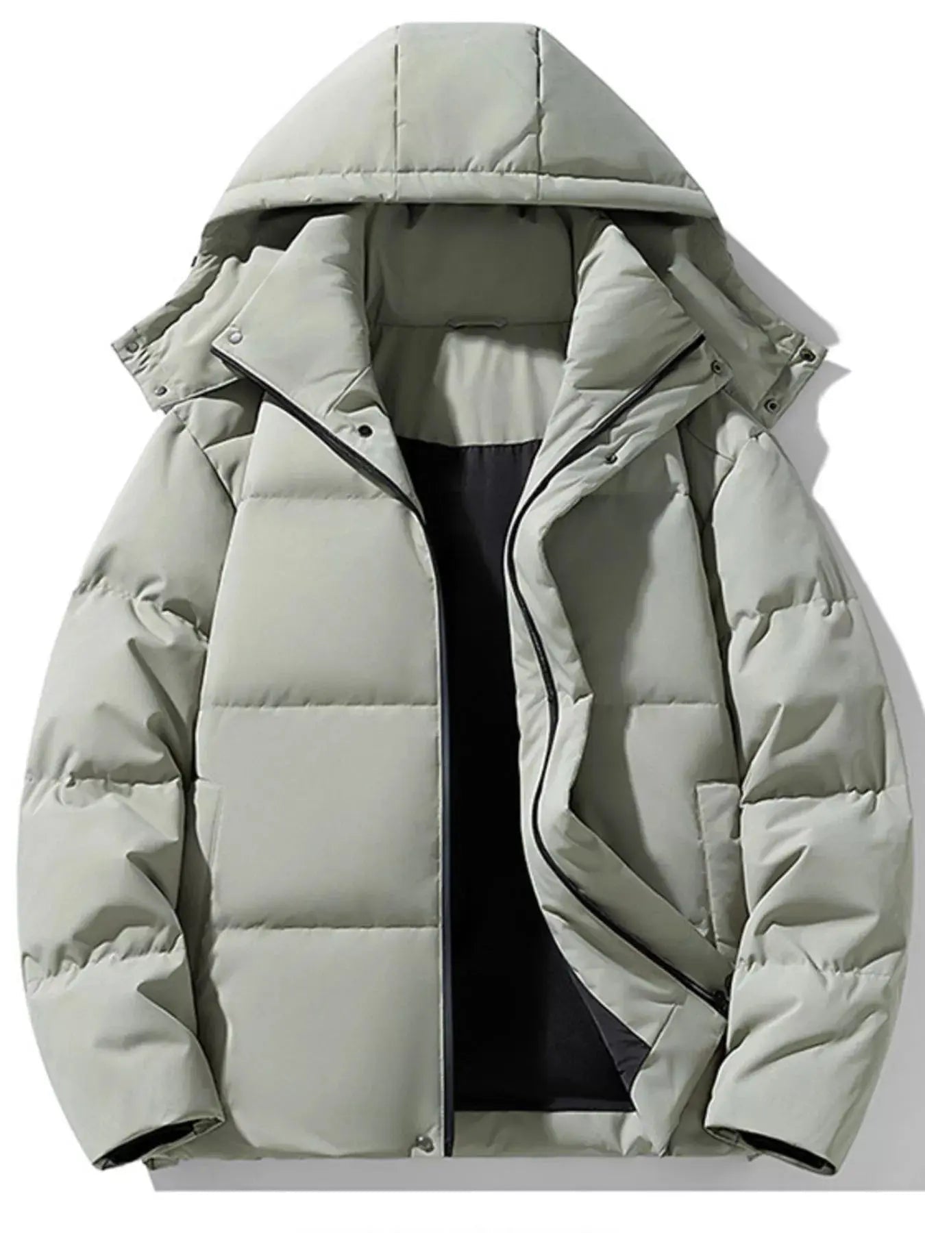 Men's Plus Size Hooded Padded Winter Coat - we buy