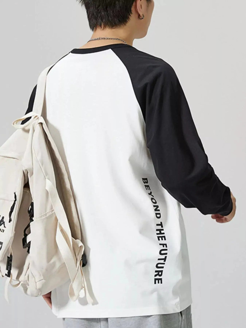 Men's Plus Size Round Neck Raglan Sleeve T-Shirt - we buy