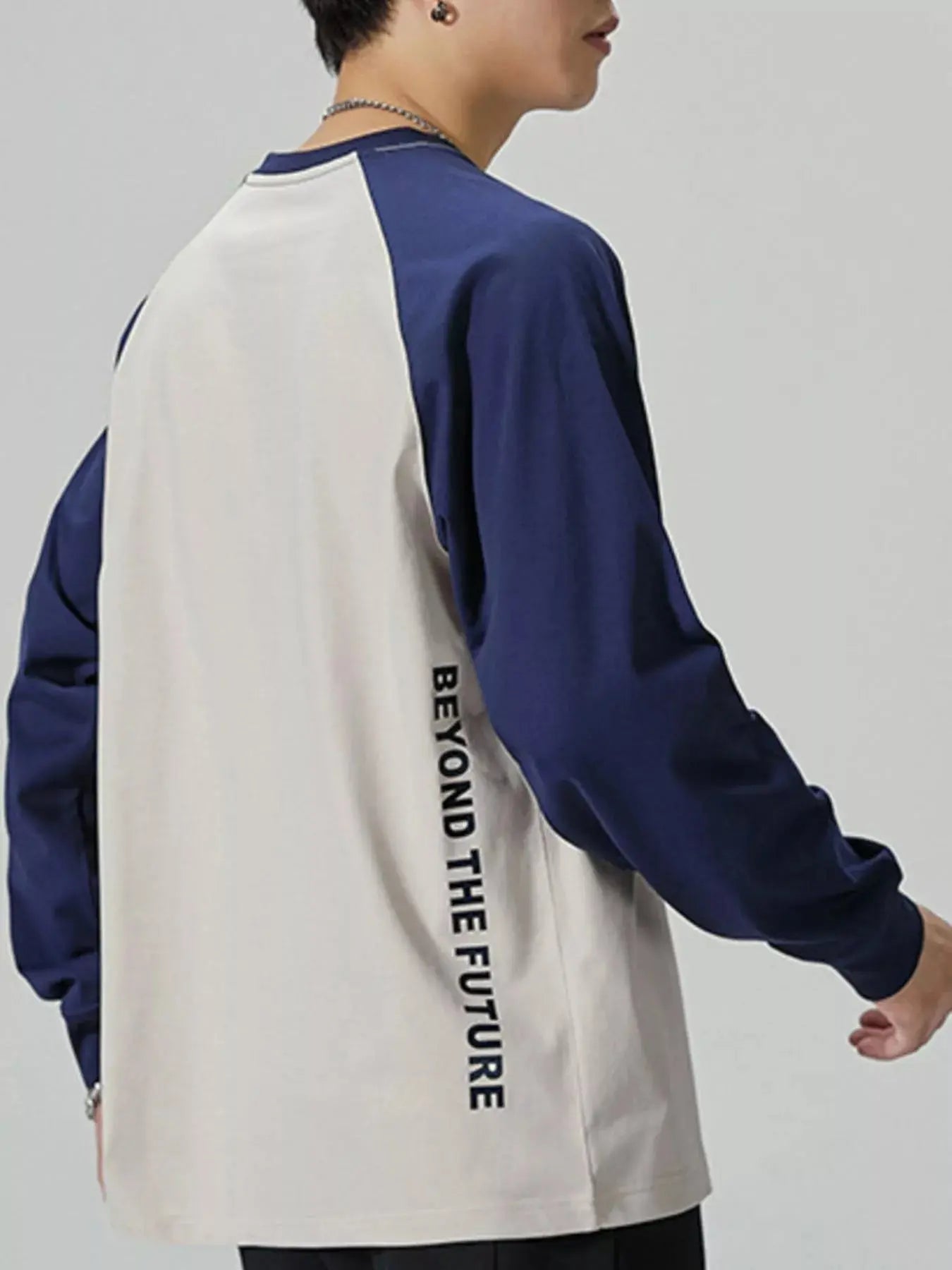 Men's Plus Size Round Neck Raglan Sleeve T-Shirt - we buy