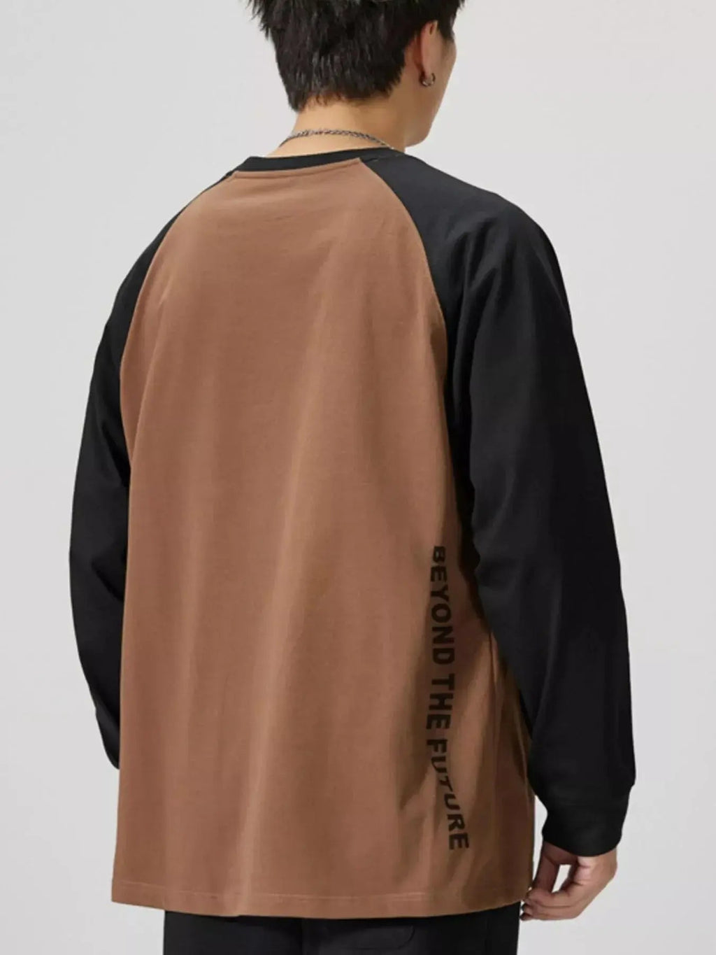 Men's Plus Size Round Neck Raglan Sleeve T-Shirt - we buy