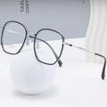 Oversized Polygon Frame Glasses - we buy