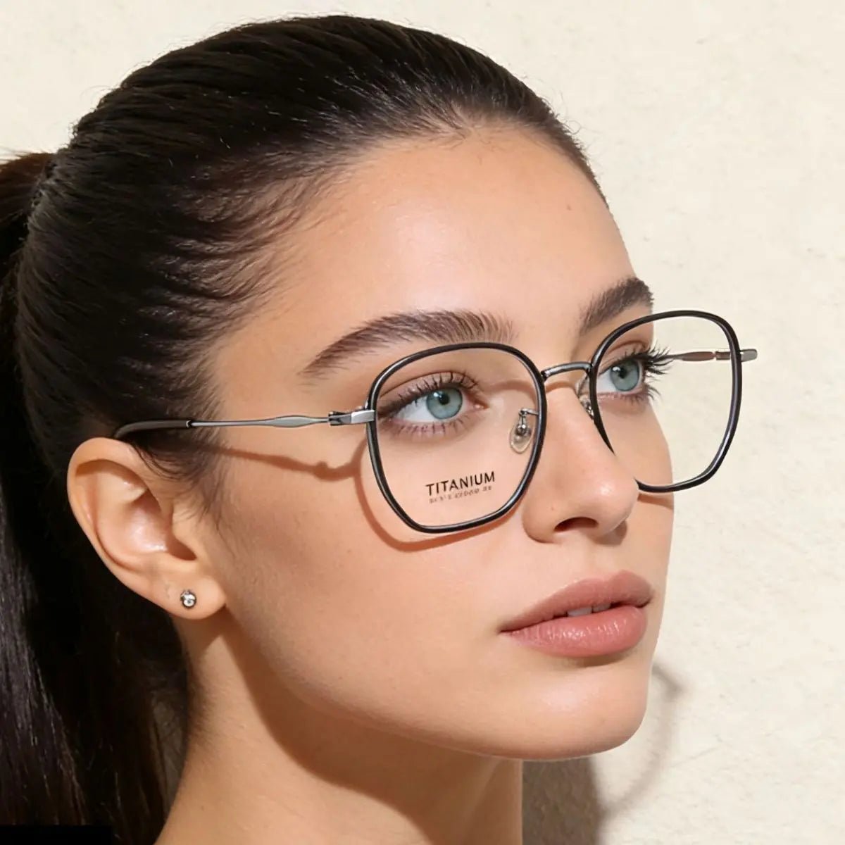 Oversized Polygon Frame Glasses - we buy