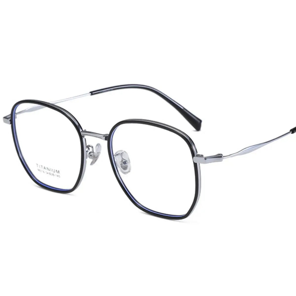 Oversized Polygon Frame Glasses - we buy