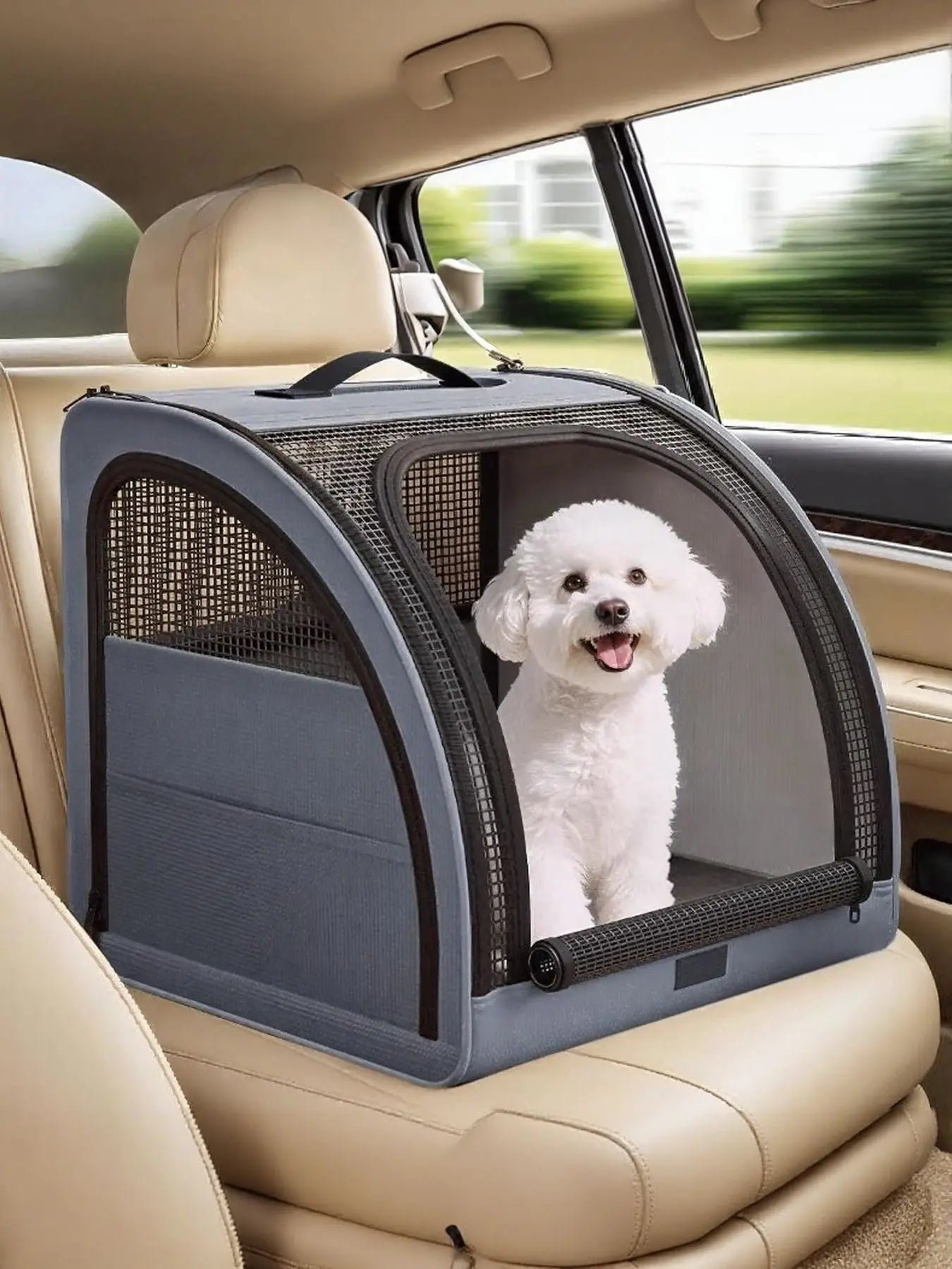 Portable Breathable Car Pet Cage - we buy