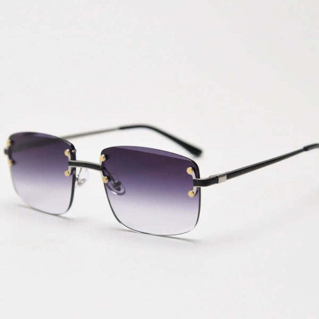 Rimless Gradient Tinted Sunglasses - we buy