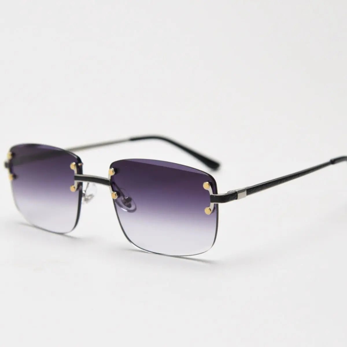 Rimless Gradient Tinted Sunglasses - we buy