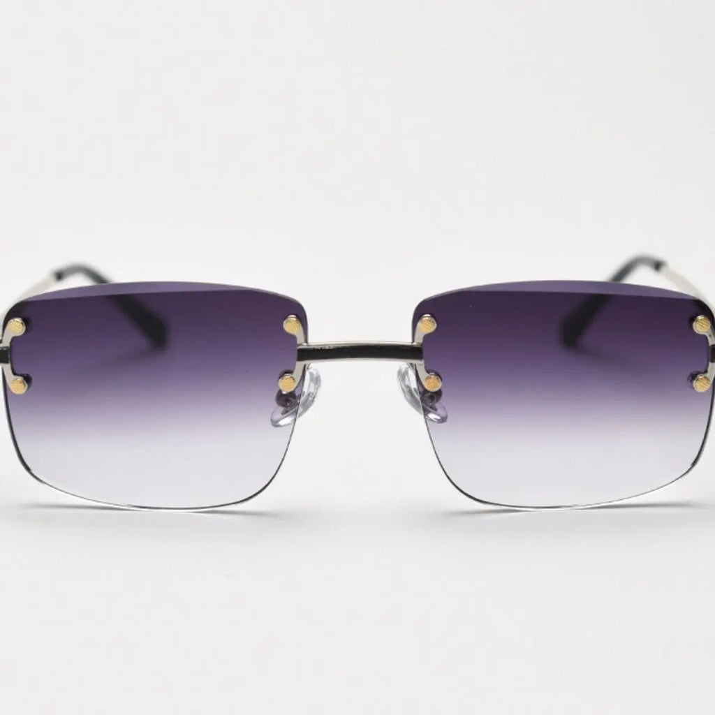 Rimless Gradient Tinted Sunglasses - we buy