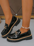 Round Toe Platform Loafers - we buy