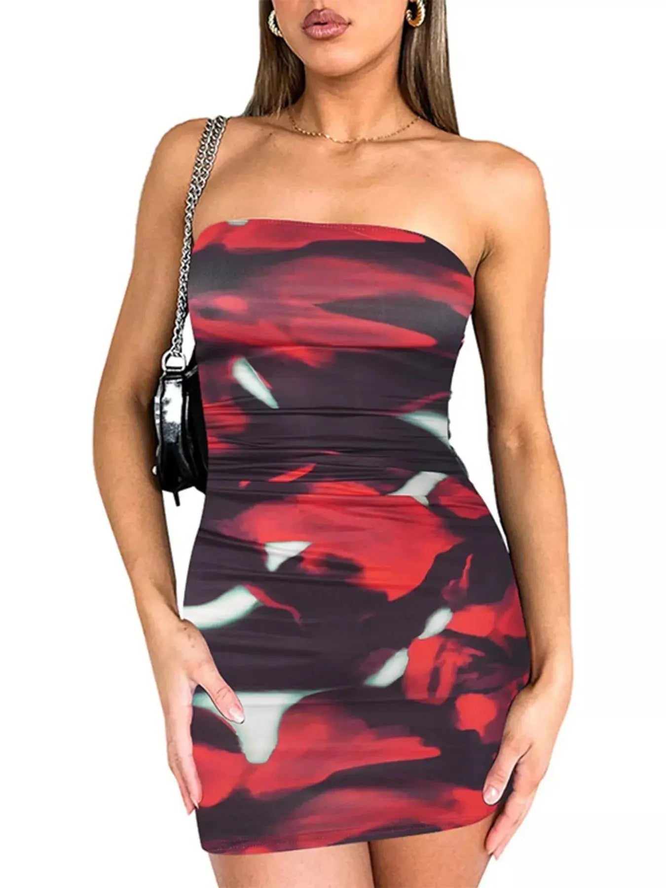 Tie - dye Bodycon Mini Dress - we buy