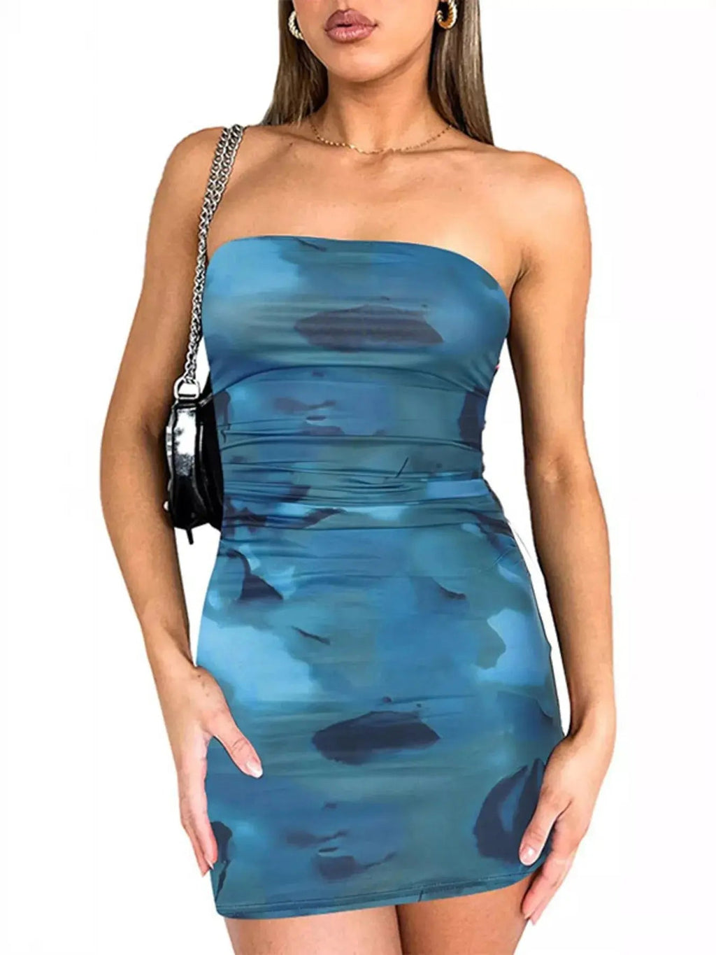 Tie - dye Bodycon Mini Dress - we buy