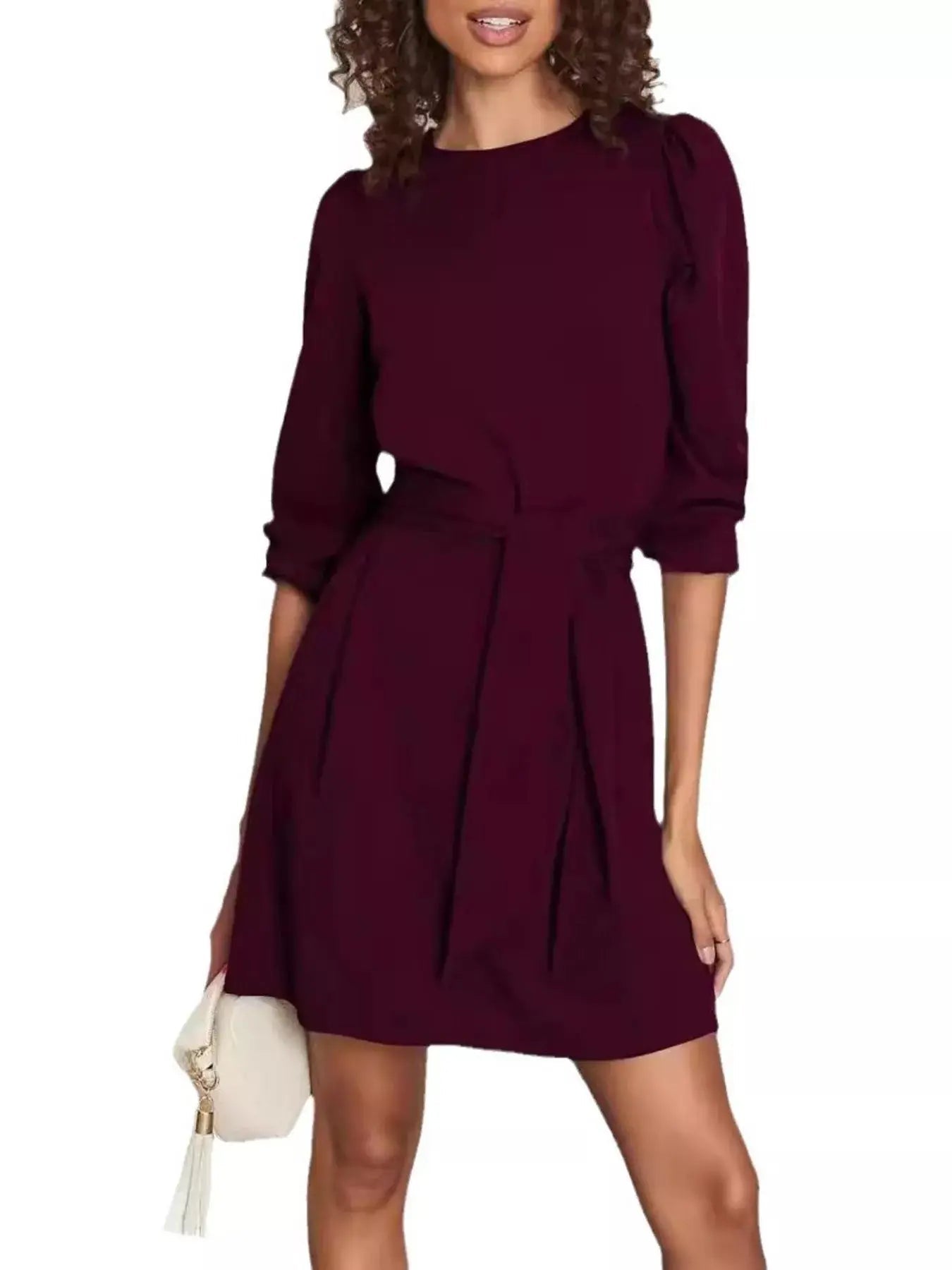 Tie - Waist Mini Dress - we buy